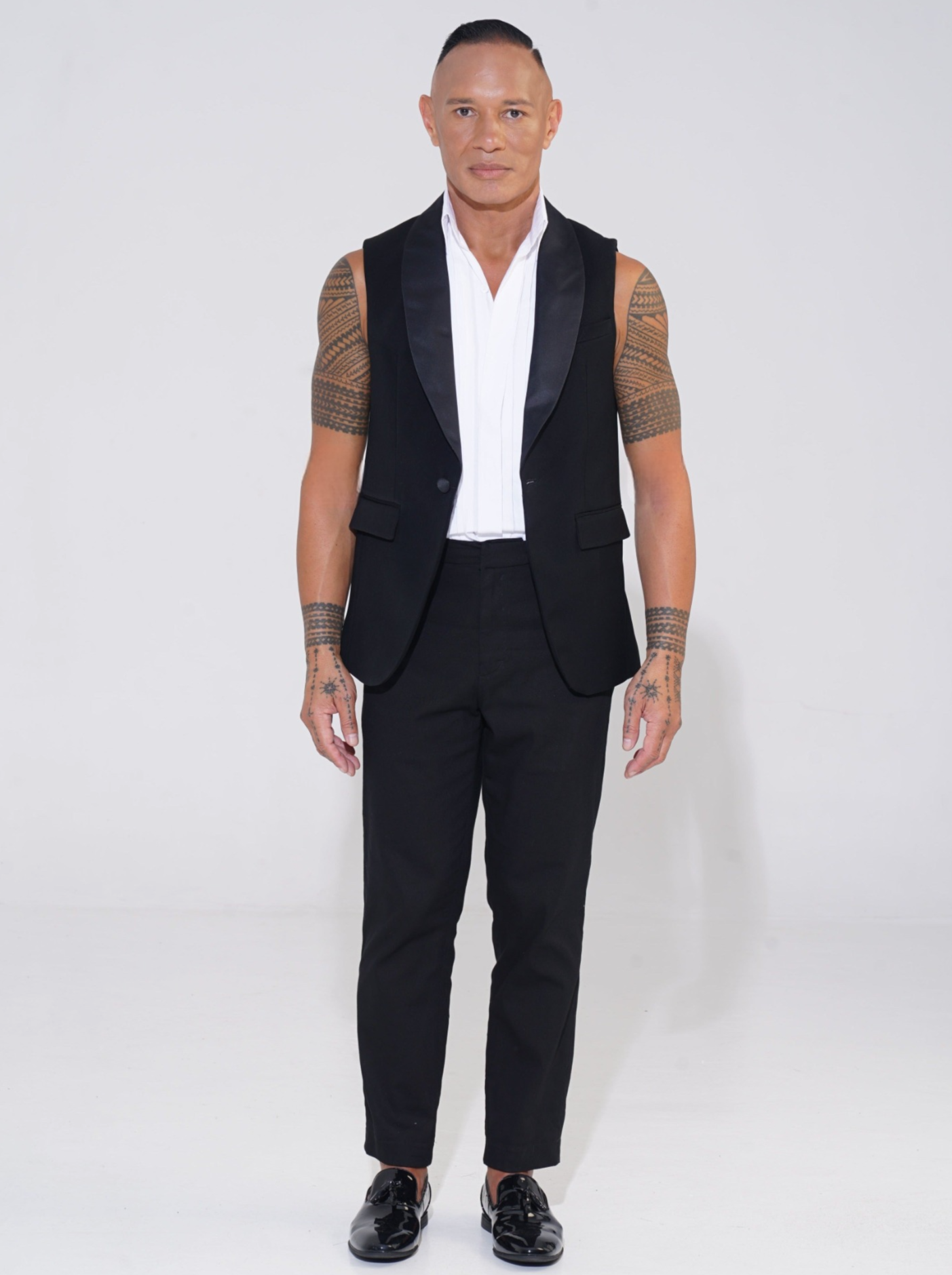 Men's sleeveless 2025 tuxedo jacket