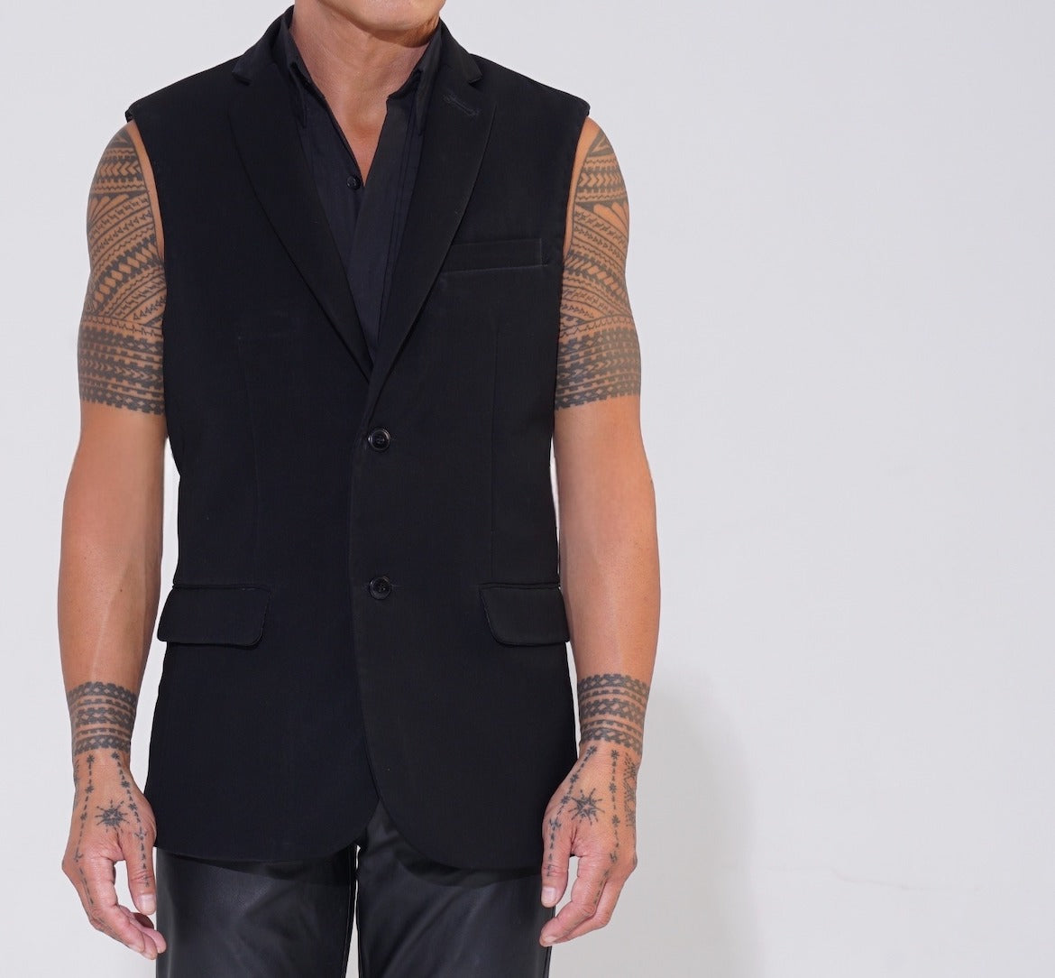 Sleeveless 2024 blazer mens