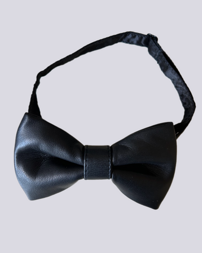 endemann leather bow tie