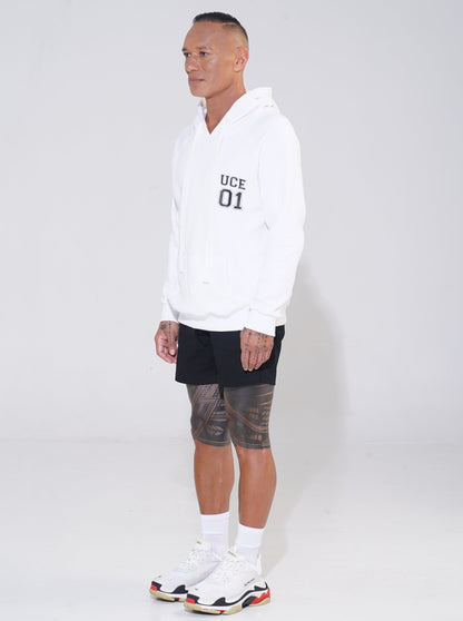 UCE01 White Hoodie - ENDEMANN