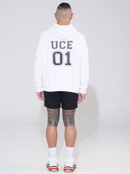 UCE01 White Hoodie - ENDEMANN