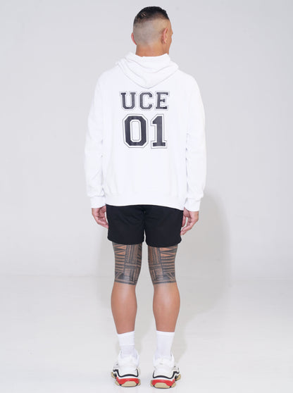 UCE01 White Hoodie - ENDEMANN
