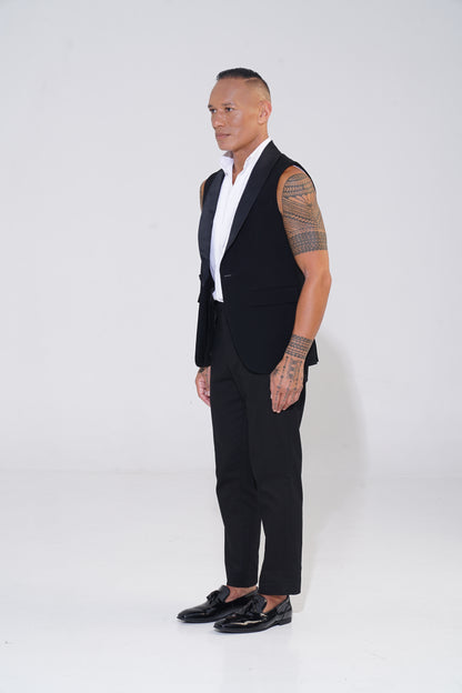 Shawl Collar Sleeveless Tuxedo - ENDEMANN