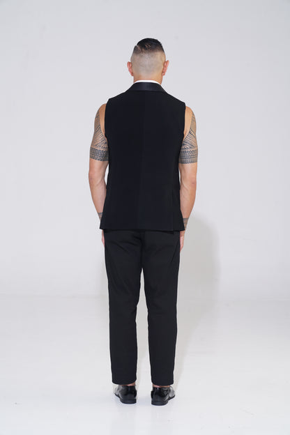 Shawl Collar Sleeveless Tuxedo - ENDEMANN