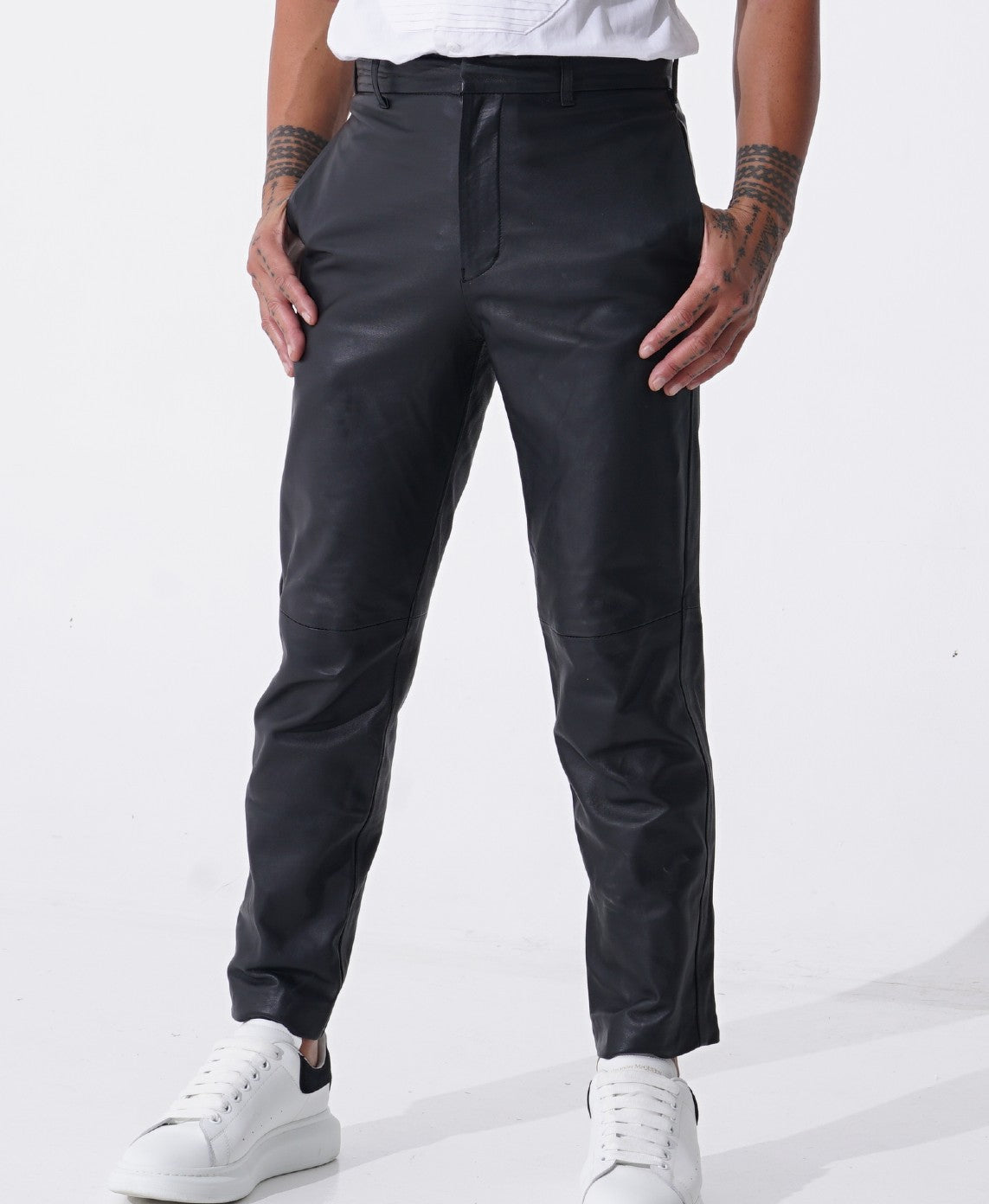 Original Cowhide Leather Pants Black – LeatherGear